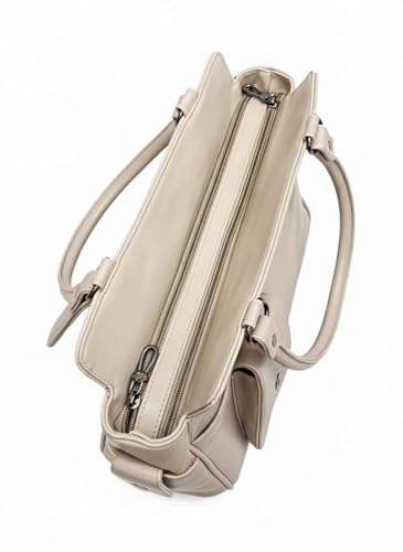 Image of Premium PU Leather Handbag for Women - Spacious Shoulder Tote for Daily, Office & Travel Use - Multi-Pocket Western-Style Purse