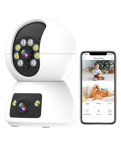 Opiniones y reviews de Historial de tris al mejor precio. 29 EASYTAO Q24 Cámara de Seguridad Interior, 2MP Cámara WiFi de Doble Lente, Tris Home/ICSee App, con Audio Bidireccional, Detección de Movimiento, Visión Nocturna, Compatible...