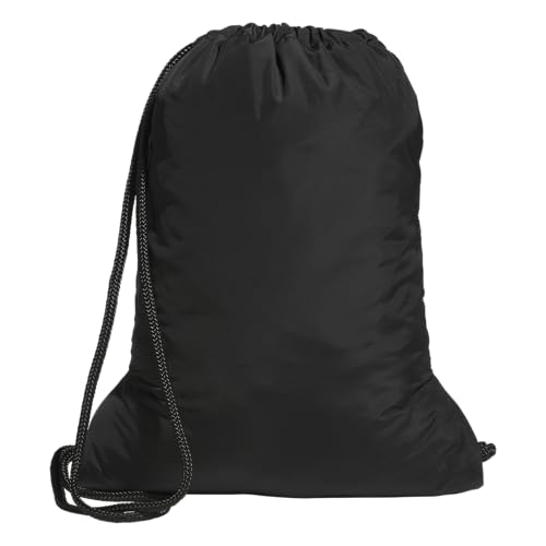 Image of adidas Alliance Sackpack - Drawstring Backpack for Sports, Small Gym, Black /Gold Metallic /3, One Size, Alliance Sackpack - Drawstring Backpack Small Bag for Men and Women
