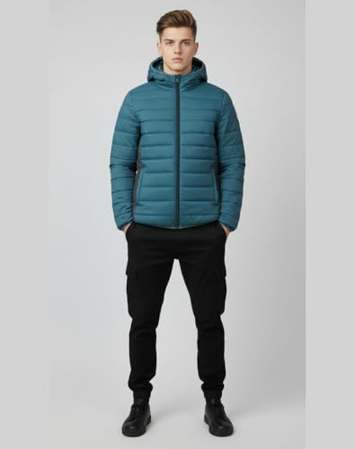 Image of FYLTR Mens Puffer Jacket|Contast Panel | Standard Length| Winter Jacket for Men | Jackets for Men Stylish | Jackets for Man | Perfect for Travel