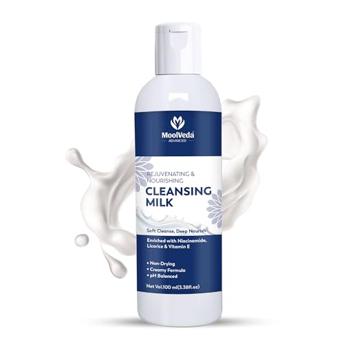 Rejuvenating Nourishing Cleansing Milk Gentle Face Cleanser Makeup Remover Deep Clean Hydrating Skincare Men Women 100ml