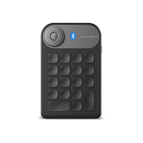 HUION Bluetooth 5.0 Keydial Mini K20, KD100 2.0 Kabellose Tastatur Cover