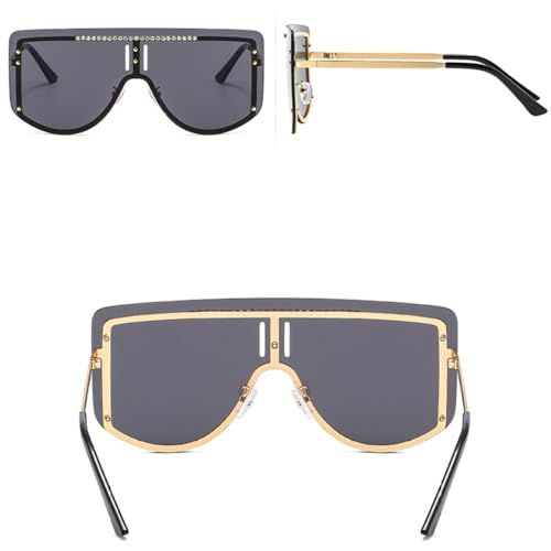 Lunettes de soleil de luxe cool avec verres dégradés de diamant chic - 6