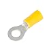 Gardner Bender 10-107 Terminal Ring, 12-10 AWG, Stud Sz 12-1/4, Yellow  (50 pk)