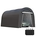 Wisteria Lane Heavy Duty Carport with 4 Cloth Bags, All-Weather Portable Garage with 2 Roll-up Doors, Car Canopy Storage Shelter Shed for Cars, Truck, or Garden Tools, 10' x 15'