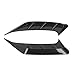 Aramox Rear Headlight Eyebrows Frame, Gloss Black ABS Side Eyebrow Decoration, Easy Install for Universal Cars