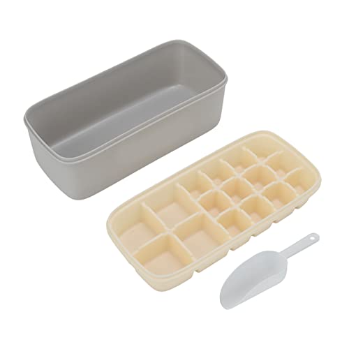 Molde para cubitos de hielo de silicona con tapa y pala miniatura 1