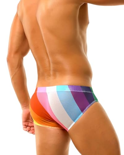Men's See-Through Mesh Briefs Sexy Printed Sheer Underwear Lightweight Bulge Pouch Lingerie3