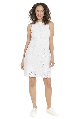 Image of London Times Women's Sleeveless Sheath Casual Dress for Women | Petite to Plus Size Summer Dresses for Women
