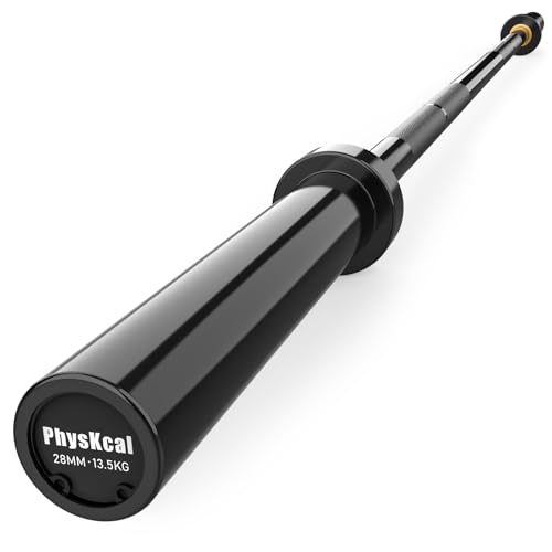 PhysKcal 182 cm Langhantel Ø50 mm Hantelstange Schwarz 13 5 kg