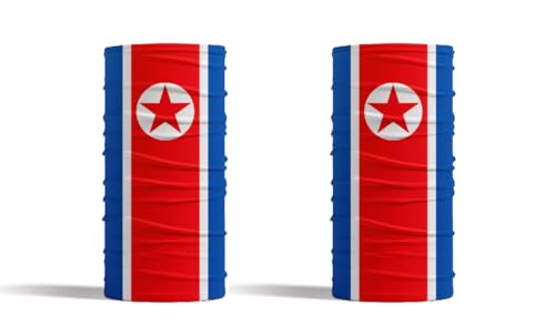 2 Pack some Asian countries flags Neck Gaiters, multifunctional outdoor cycling masks