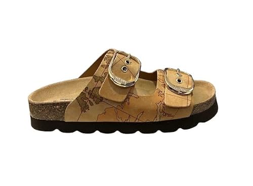 Alviero Martini 1A Classe Sandalo donna slipper 2 fasce natural