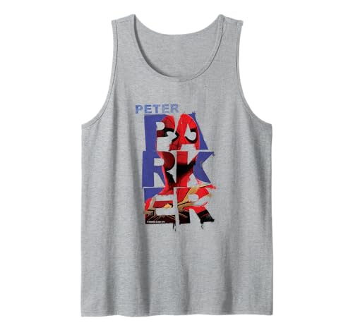 Spider-Man No Way Home Peter Parker Letters Tank Top algodon ropa Marvel
