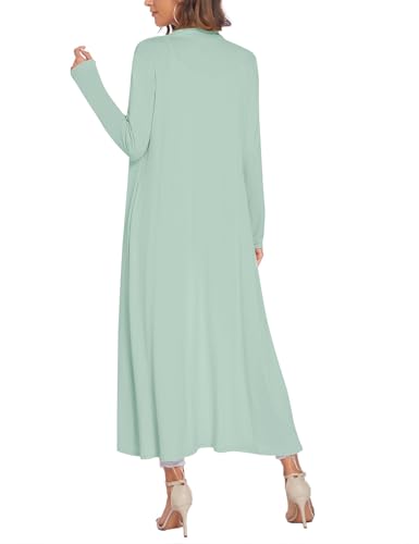 Image of Bluetime Women Floor Length Open Front Cardigan