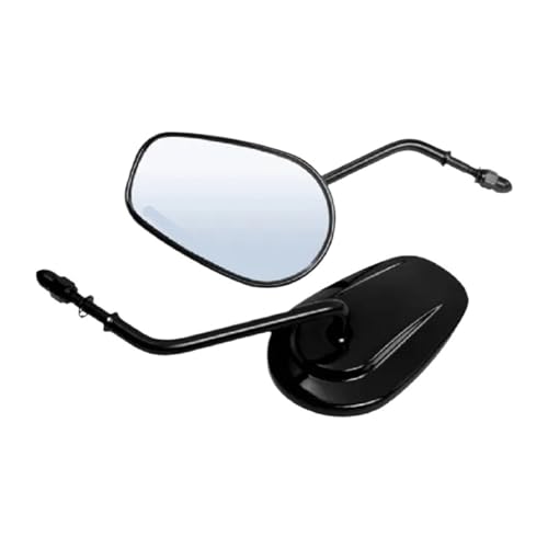 Espejos retrovisores de manillar con cristal de alta definición para motos Cruiser