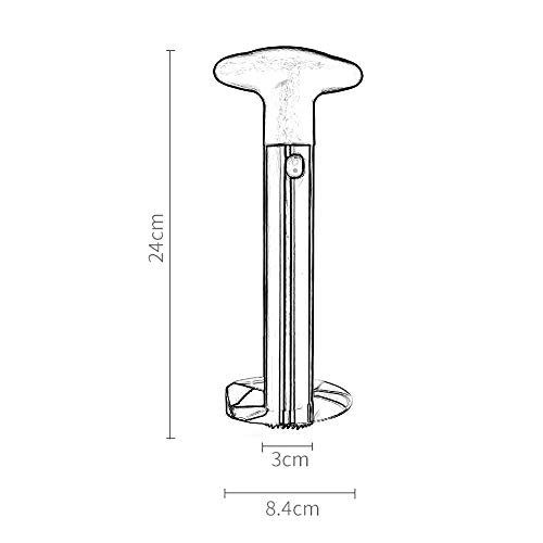 Nishore Pineapple Corer Aço Inoxidável Cortador de Abacaxi Aço Inoxidável Cortador Cortador de Fruta