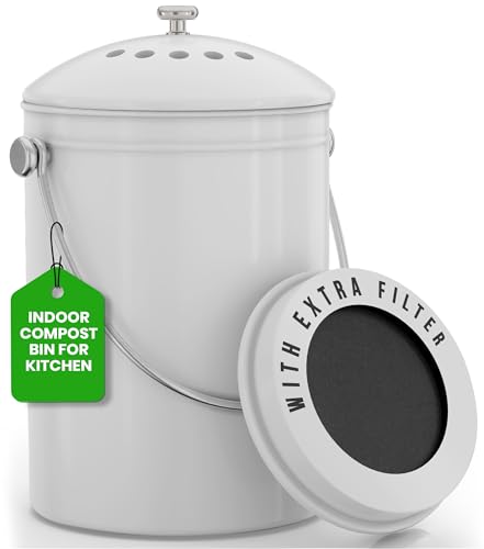Utopia Kitchen Compost Bin for Kitchen Countertop,...