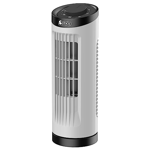 Sedol 13″ Inch Portable Mini Tower Fan 70 Oscillating Fan with 3