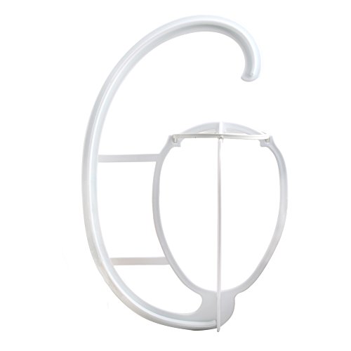 2 Pack Multifunctional Wig Hanger, Portable Wig Stand Holder for Wigs and Hats, Collapsible Wig Dryer Tool (White) by Bella Hair - Thumbnail 7