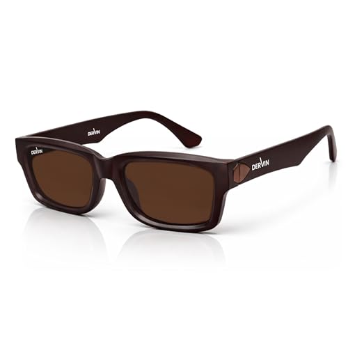 Image of Dervin UV Protection Polarized Rectangular Sunglasses for Men and Women