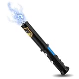 BDSM Toys Electric Shock Pleasure Electric Shock with Torch SM G spot Clitoris Labia Shocker Wand Nipples Electrical Toy Estim Sex Toys Electric Shock Wand Prostate Sex Massager(Black)