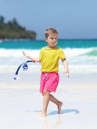 Image of SURF CUZ Boys Swim Trunks with Boxer Brief Liner Toddler Boy Stretch Swimsuit Shorts Quick Dry Swimming Trunks Bathing Suit