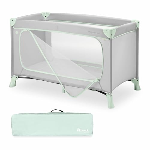 hauck Dream N Play Plus, Dusty Mint - Kinderreisebett mit Transporttasche -...