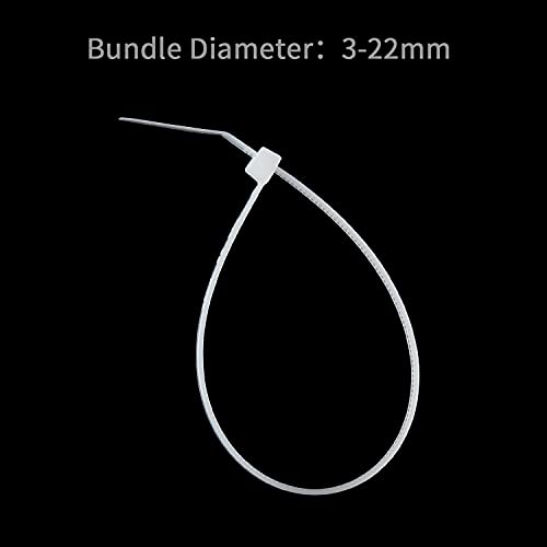 Xingo 1000 Pcs 4 Inch Cable Zip Ties, 18Lb Strength, Small Tie Wraps Self-Locking Nylon Zip Ties For Indoor And Outdoor Use (White) #TOP4