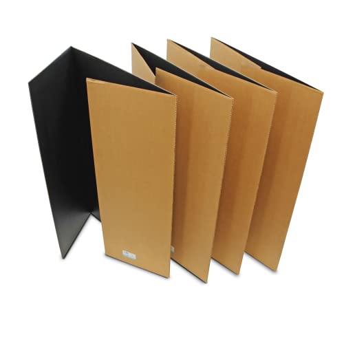 flipside products 36 x 48 project boards for presentations science fair school projects event displays and trifold picture board proudly made in usa - black - 4 pack