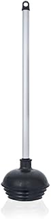 Neiko 60166A Toilet Plunger with Patented All-Angle Design | Heavy Duty | Aluminum Handle, Black, Pack of 1