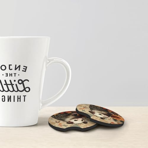 Posavasos de auto para porta vasos - Set de 2 negro miniatura 2