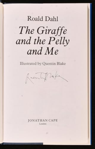 The Giraffe and the Pelly and Me 0224035800 Book Cover