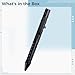 Aluminum Alloy Tactical Pen Multifunctional, Gear for Writing, Emergency Lighting, and Breaking Windows, Black, Led Light, Replaceable Ink Cartridge, Ideal Gift Holiday and Graduation