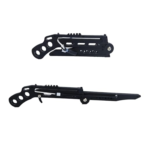Tactical Pistol Crossbow, Self Opening Crossbow, Recurve Bow Equipped with 15 Aluminum Arrows