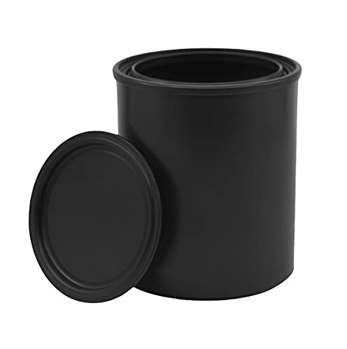 hBARSCI 3PK Quart Size Black All-Plastic (Polypropylene) Paint Cans with Lids - Made from 100% Recycled Plastic image 5