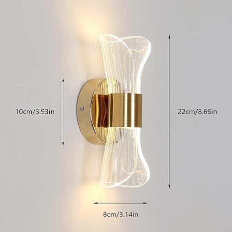 Image of Modern Curvy Creative 3 Different Color Mode LED Wall Lamp for Living Room Bedroom Restaurants, Dining, Coffee Shop, Home and Office Etc Home Decoration. (Pack of 1)