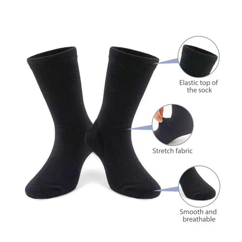 Image of Toddler Non Slip Cotton Crew Socks with Grips for Baby Boys Girls