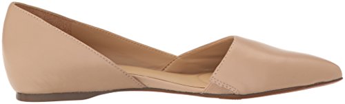 Naturalizer Womens Samantha Comfortable Pointed Toe D'orsay Slip On Ballet Flat ,Taupe Beige Leather,9.5 M Us #TOP5