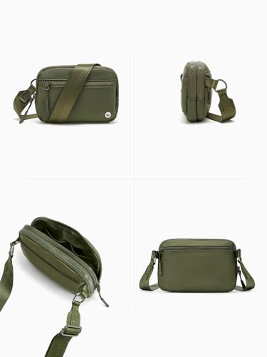 Image of WESTBRONCO Small Crossbody Bags for Women Nylon with Adjustable Strap, Zipper Crossbody Purse, 1L Shoulder Bag for Travel