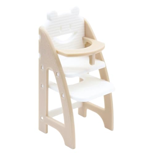 AMISENK Maßstab 1:12 Baby Hochstuhl Realistische Miniaturmöbel Für Kinder Rollenspiel Miniatur Puppenhäuser Hochstuhl