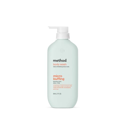 Image of Method Exfoliating Body Wash, Micro Buffing, 17 fl oz (Pack of 6)