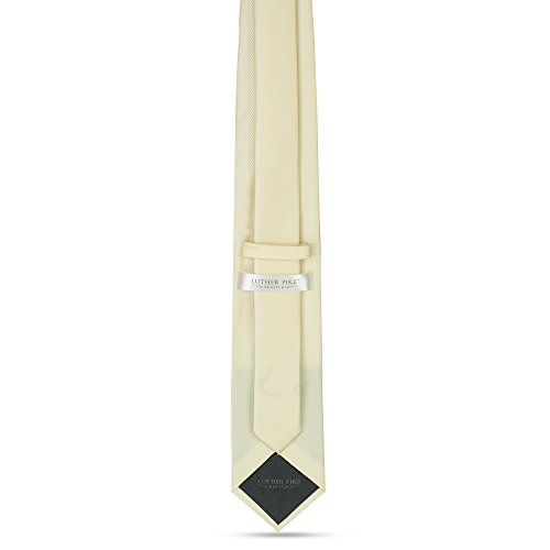Handmade Champaign Tan Ties For Men Skinny Woven Slim Tie Mens Ties : Thin Necktie, Solid Color Neckties 3"