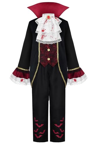 Disfraz Vampiro Medieval Deluxe para Niños con Bufanda