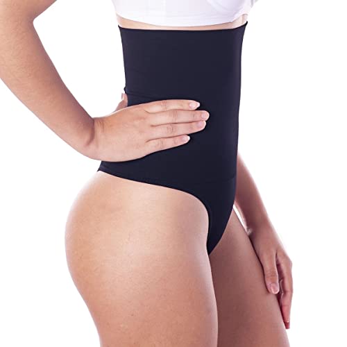 Calcinha Alta Lupo Redutora Fio Dental Slim Sem Costura - Preto - G