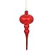 Vickerman 8" x 2.75" Red Shiny Finial 3/Bg