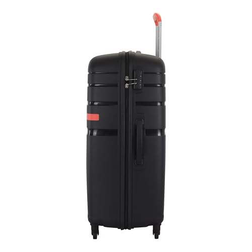 Image of American Tourister Upland Sport 79 CM Large Checkin Polypropylene (PP) Hard 4 Wheels Spinner Luggage /Suitcase /Trolley Bag for Travel (Black)