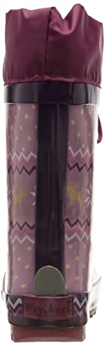 Kids Wellington Boots Botas de lluvia, Purple, 9 US Unisex toddler3