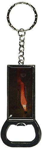 Bague Bottlecap Opener porte-clés Flamingo Graphique et Plus