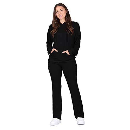 Lildy Women's Solid Knit Pants with Pockets and Drawstring4