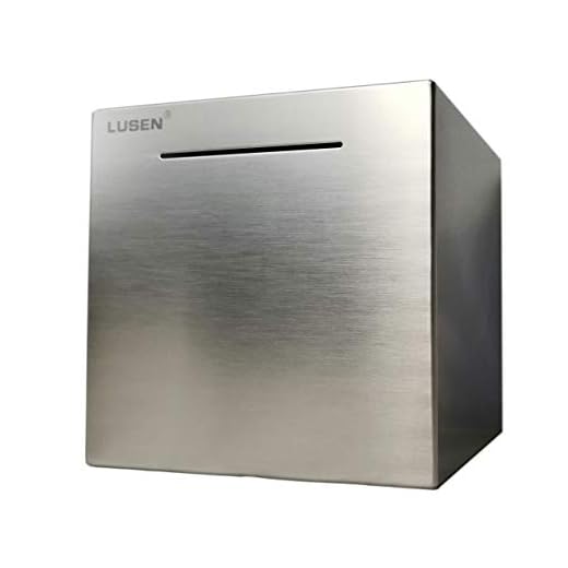 LUSEN Safe Piggy Bank Made of Stainless Stell,Safe Box Money Savings Bank for Kids,Can Only Save The Piggy Bank That Cannot be Taken Out